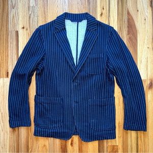 Navy Pinstripe Blazer
